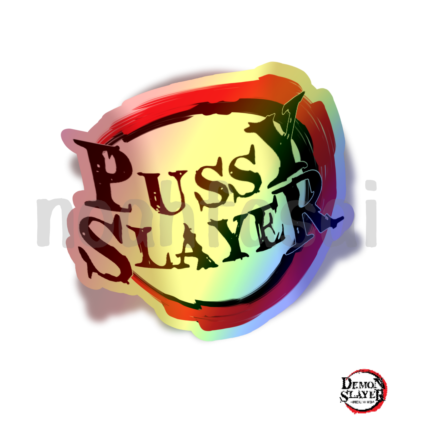 Pussy Slayer Holographic Vinyl Decal