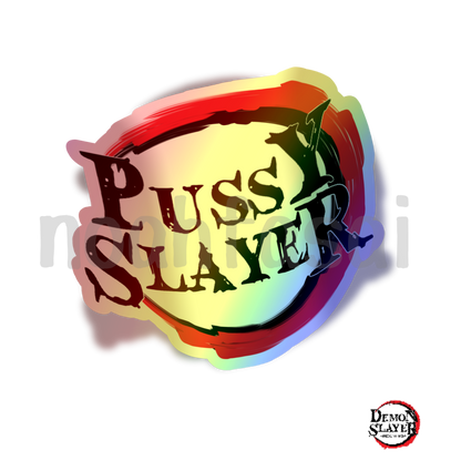 Pussy Slayer Holographic Vinyl Decal