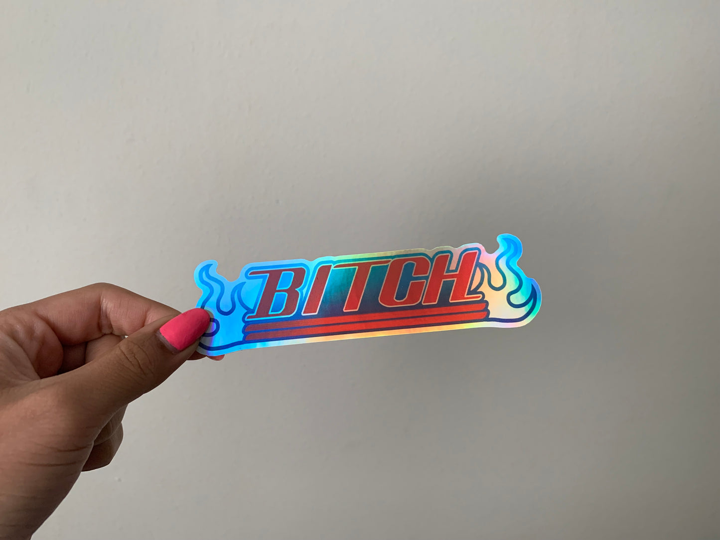 Bitch Holographic Vinyl Decal